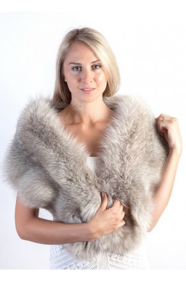 Grey - Sapphire Fox Fur Stole